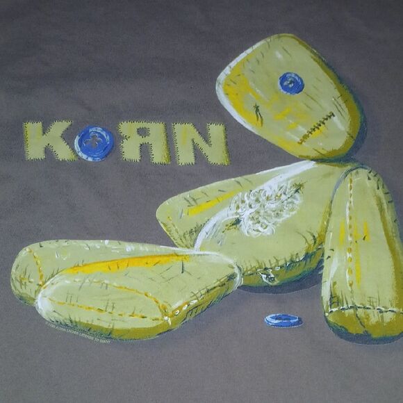 Vintage Korn 1999 Brown Korn Graphic T-Shirt - Picture 4 of 7